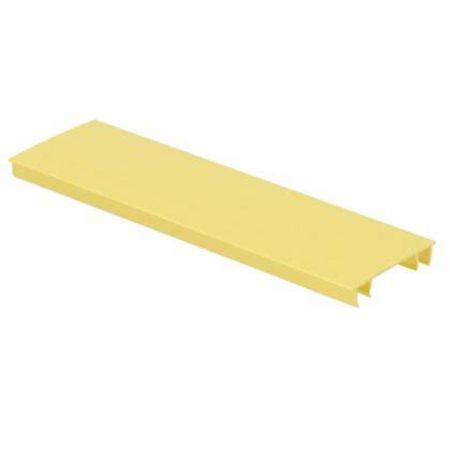 PANDUIT FIBERRUNNER HINGED COVER, 2X2 SYSTEM SNAP-ON 6FT, LENGTHS YELLOW ROHS HC2YL6